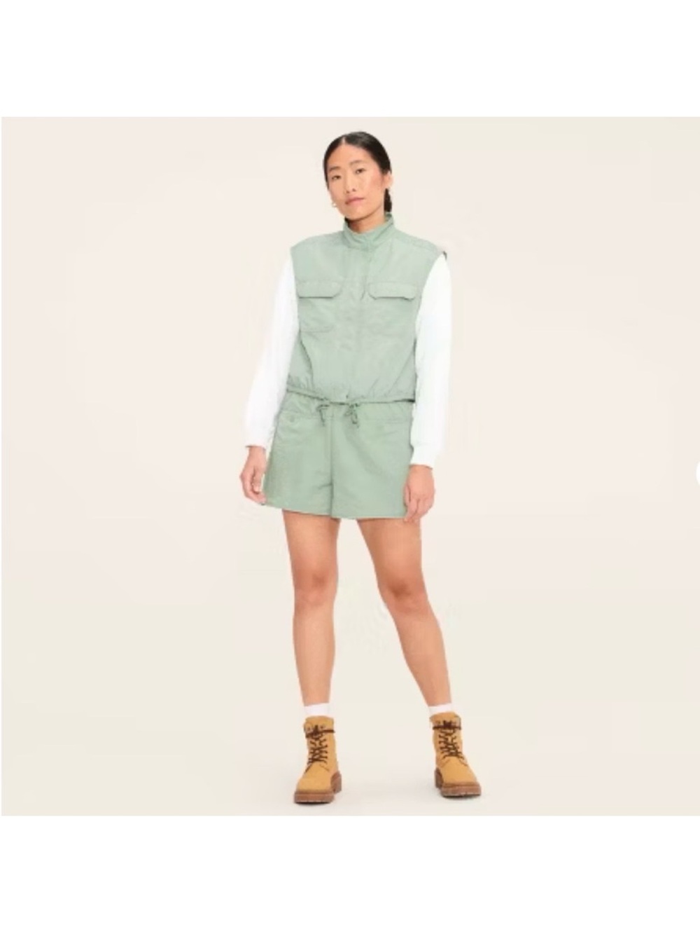 Woolrich Sage Green Jacket with White Label